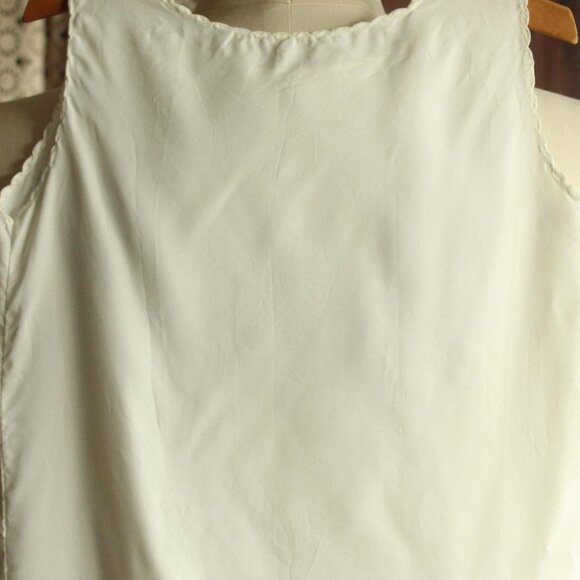 Vintage 1950s 1960s Baby Dress, White Christening Baptism Infant Slip - Picture 10 of 13